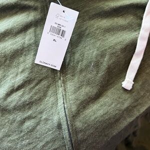 Old Navy Olive Hoodie with White Accents